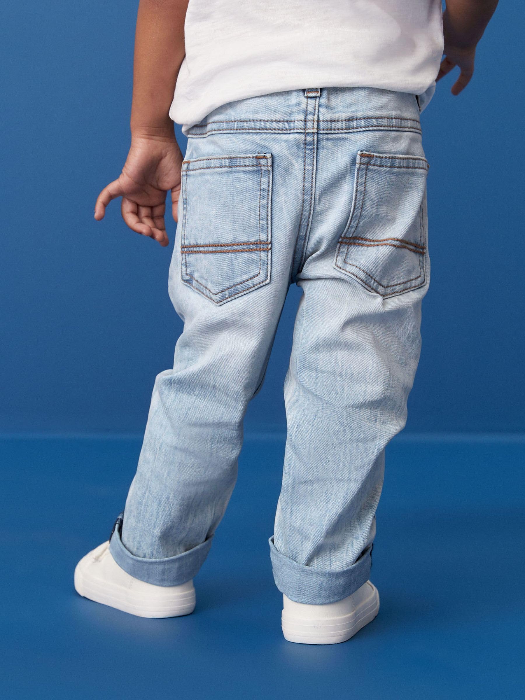 NEXT Garçon Jean Stretch Standard Confortable Bleach Denim 4 Ans-5 Ans