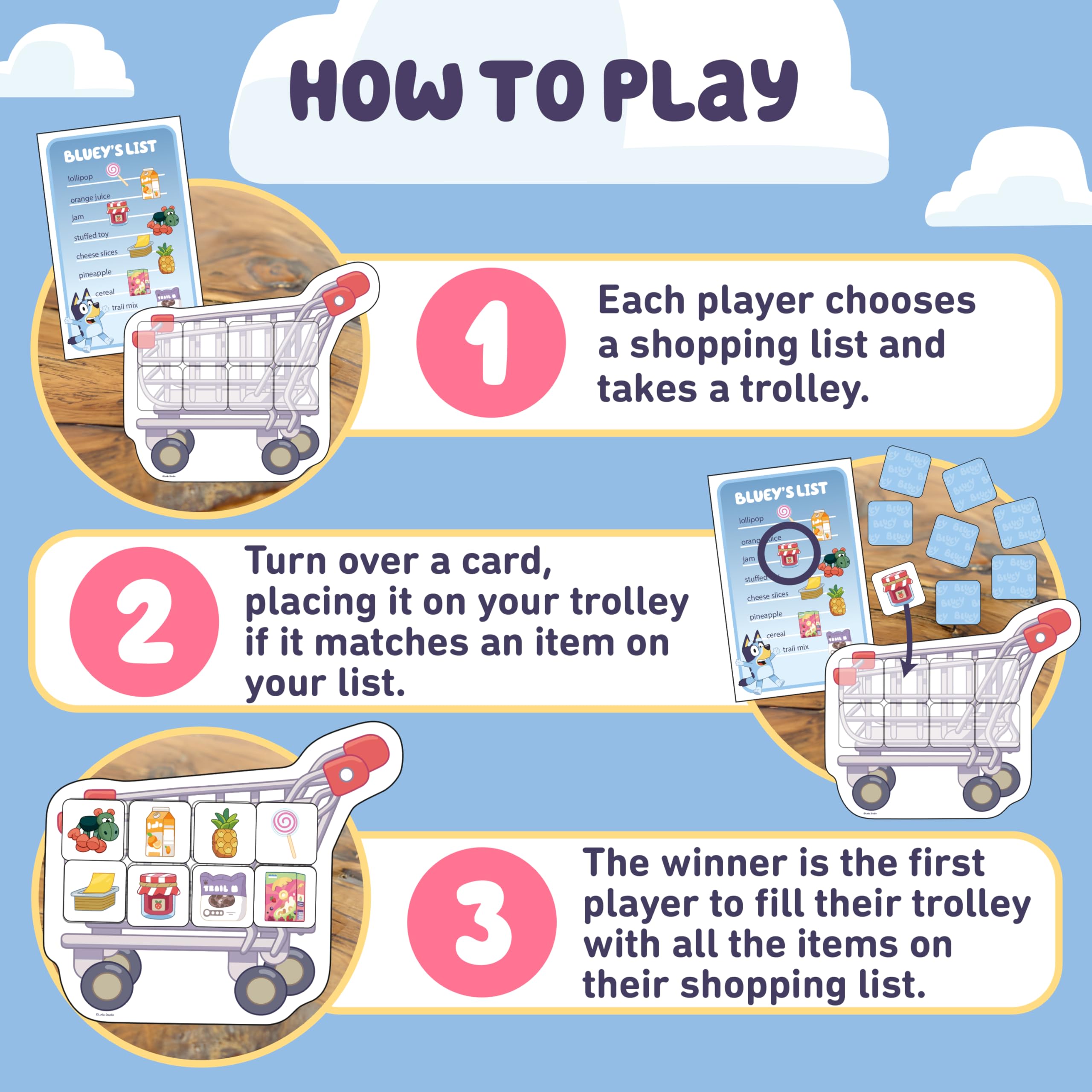 Orchard Toys Bluey Shopping List Game