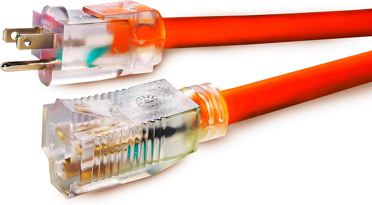 60% Off Discount 50 ft Extension Cord 10/3 SJTW with Lighted end - Orange- Indoor / Outdoor Heavy Duty Extra Durability 15 AMP 125 Volts 1875 Watts ETL Listed - by LifeSupplyUSA New Product 50 ft Extension Cord 10/3 SJTW with Lighted end - Orange- Indoor / Outdoor Heavy Duty Extra Durability 15 AMP 125 Volts 1875 Watts ETL Listed - by LifeSupplyUSA