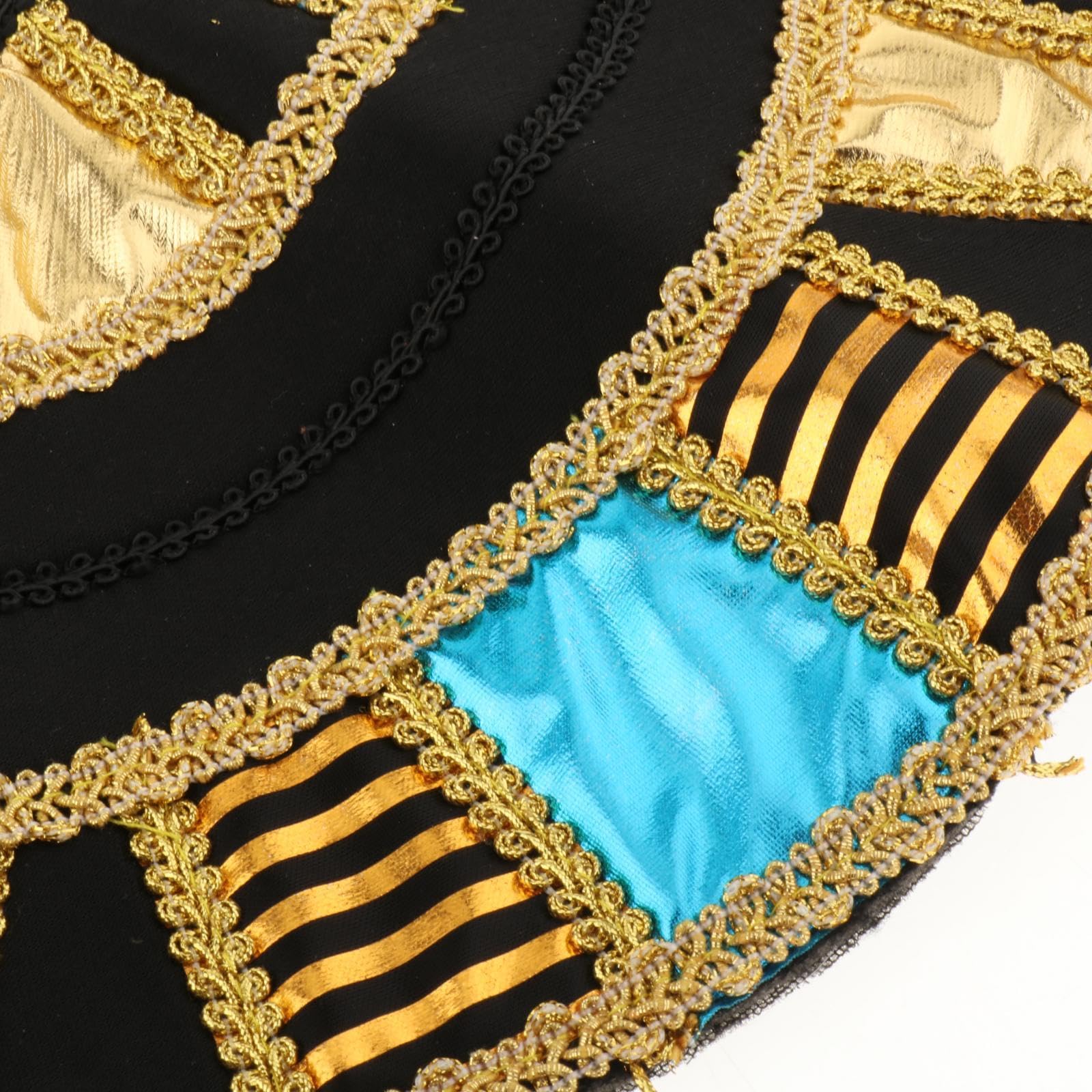 Egipcio Faraón Gorro Accesorios Disfraces Innovador Tela Ligera Cómodo Adecuado para Cumpleaños Escolares, Conjunto a