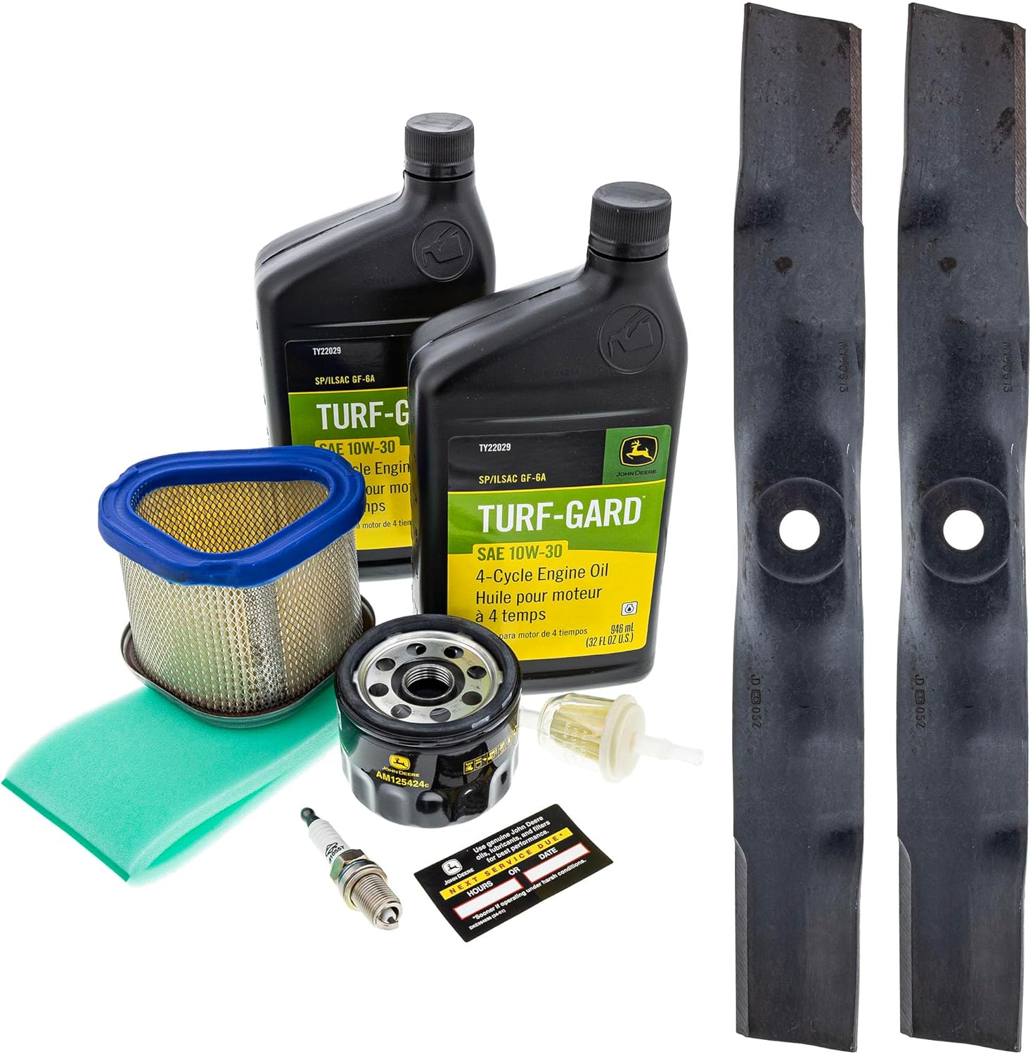 John Deere Original Equipment Model LX266 Maintenance Kit + Standard Blades, 42C Mower Deck
