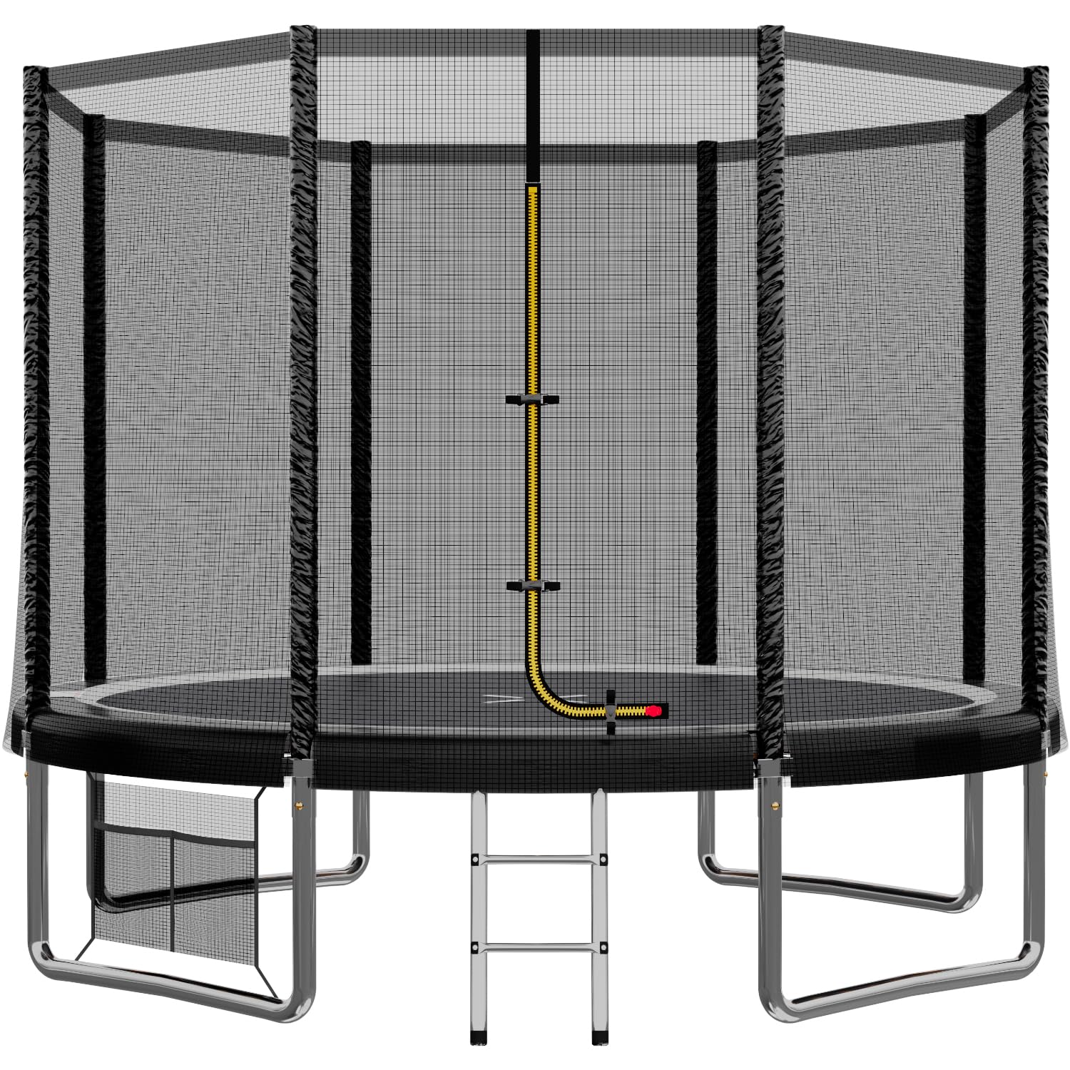 JUMMICO Garden Trampoline for Children, 6ft/7.5ft/10ft/12ft Trampoline Outdoor Safety net and Padded Poles for Children Indoor Outdoor Fitness,Maximum up to 150 kg