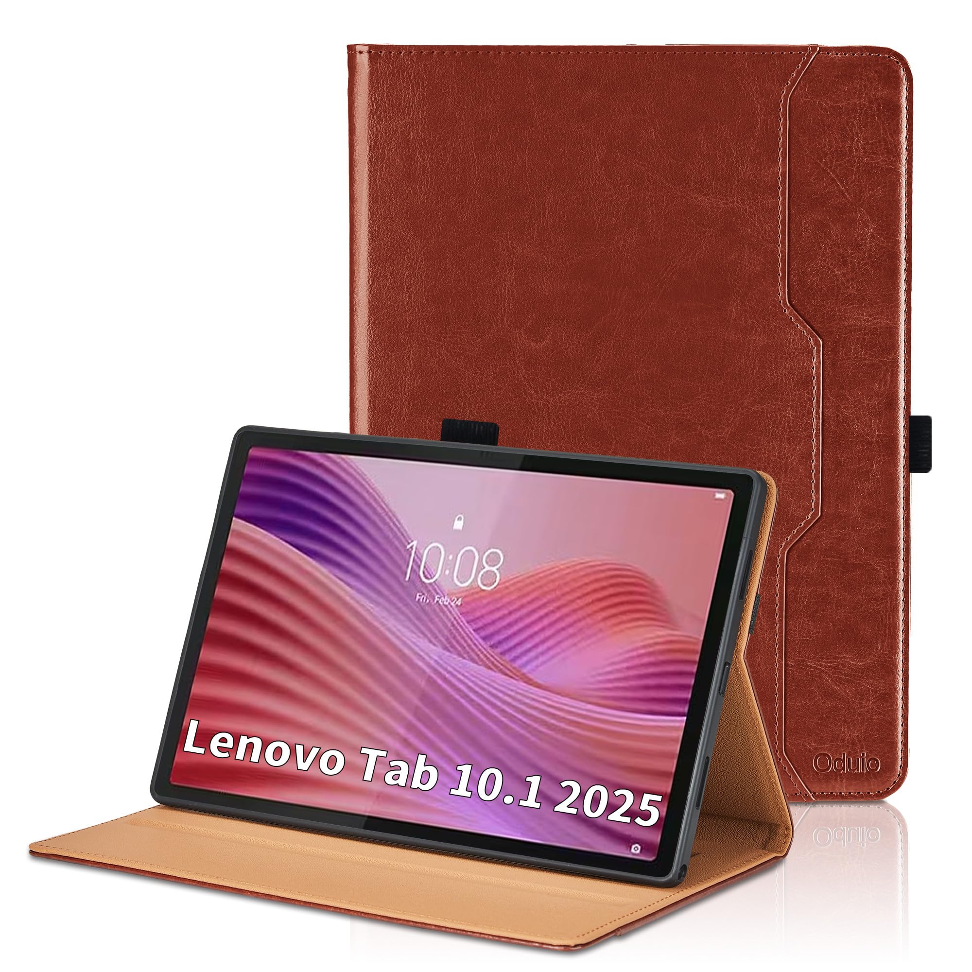 Funda Lenovo Tab 10.1 2025 anticaídas con bolsillo exterior útil 6