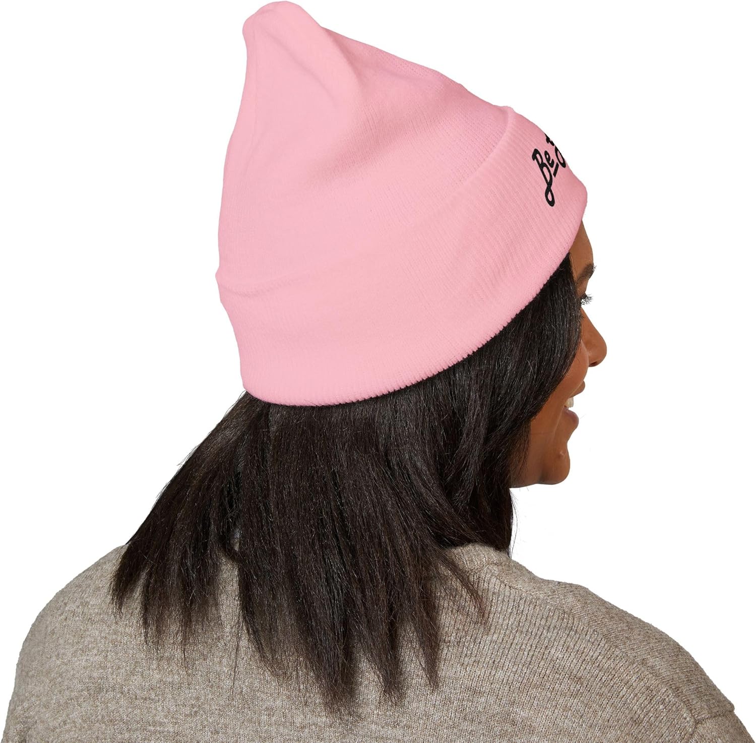 Premium Classic Cuffed Beanie Hat with 'Be Grateful' Embroidery Message