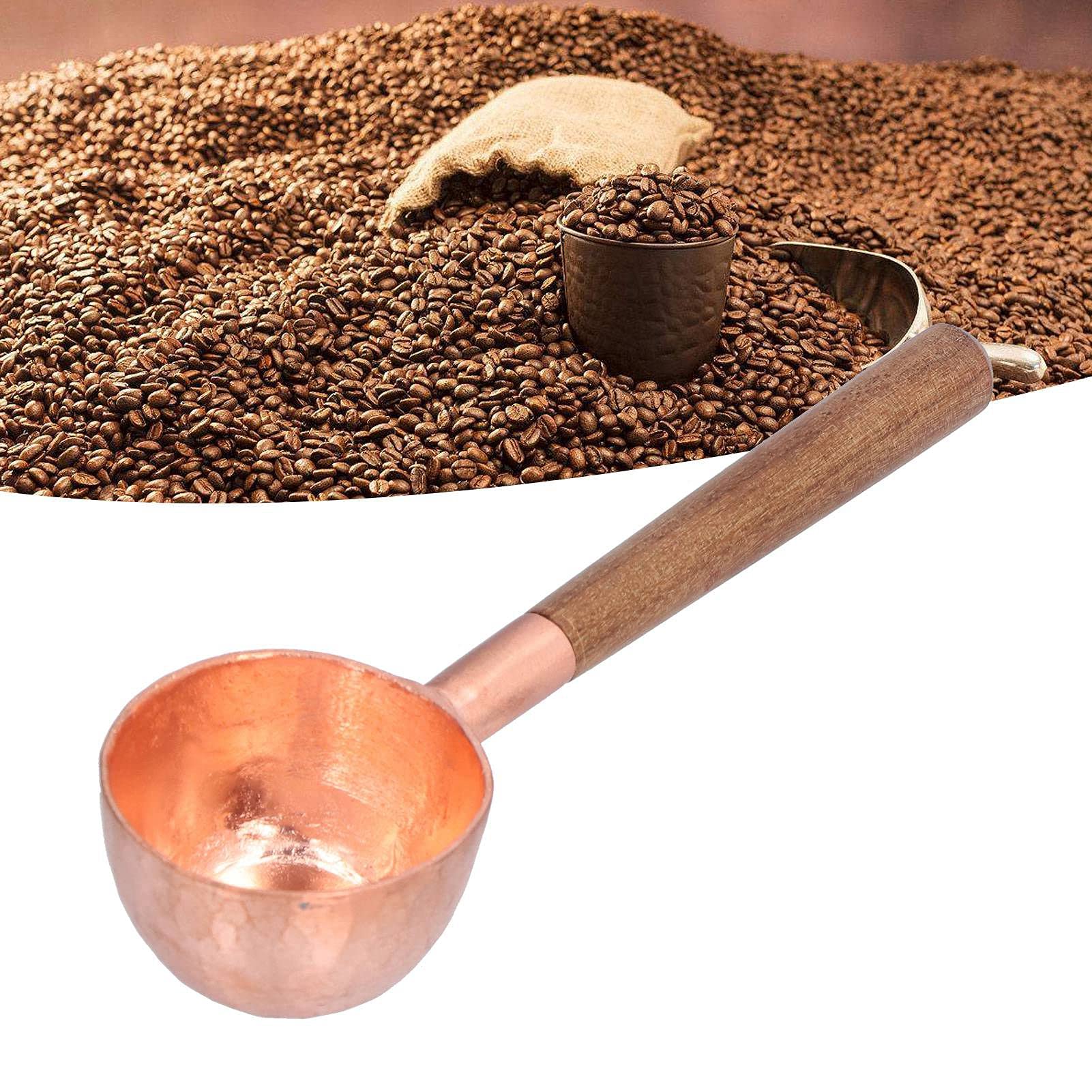 Paletta da caffè, Paletta da caffè in Rame Misurino da caffè per Chicchi di caffè in grani macinati o tè nel Negozio di Latte del Bar di casa
