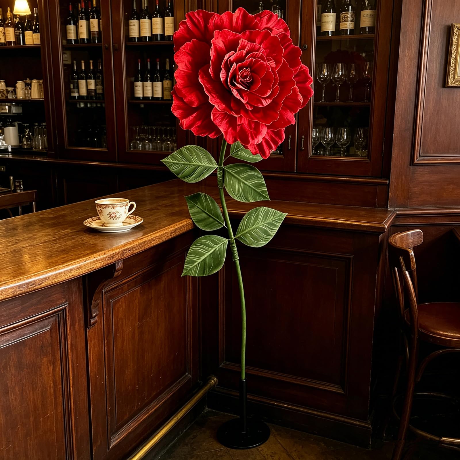 YUANXIN Rosa Artificiale Gigante da 165 cm, Rose Finte Lavorate a Mano, Regalo Creativo per San Valentino, Festa della Mamma e Matrimoni, Ideale per Decorazioni di Nozze