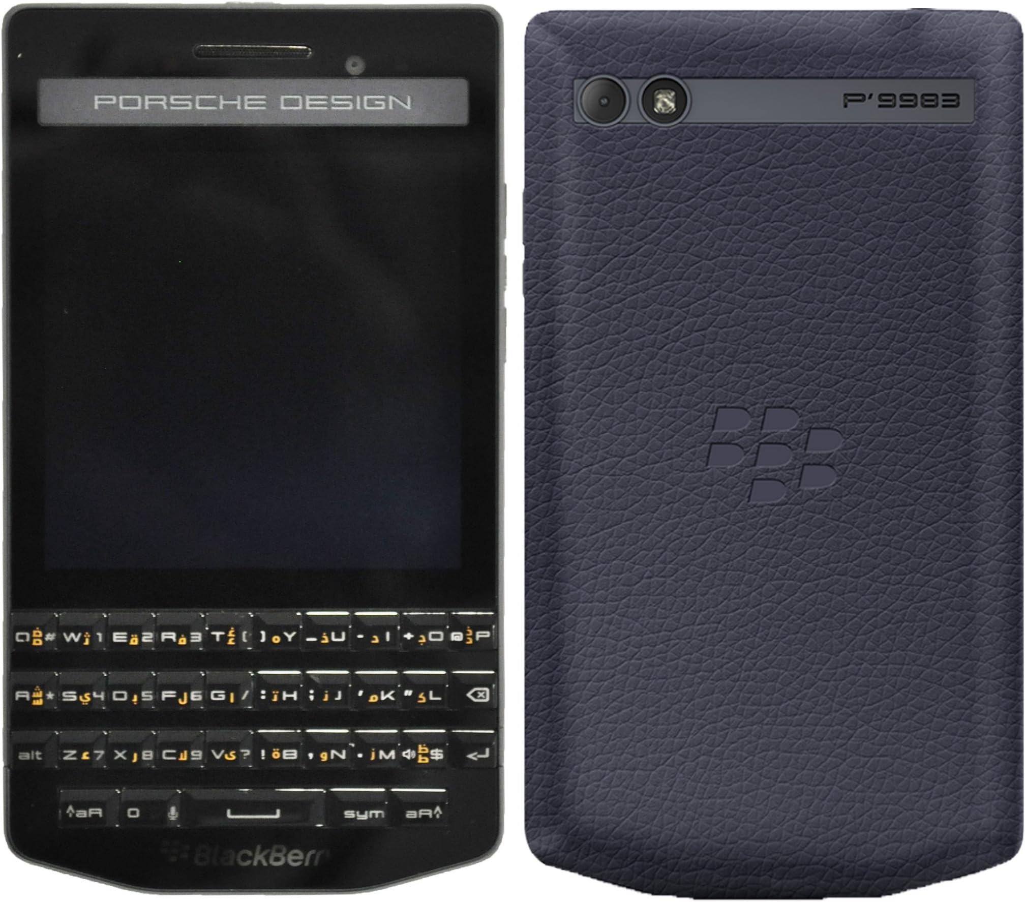 Porsche Design Blackberry Smartphone (4G, 64GB, Rhb121Lw, Factory Unlocked, Arabic Keyboard, Graphite, International Version)