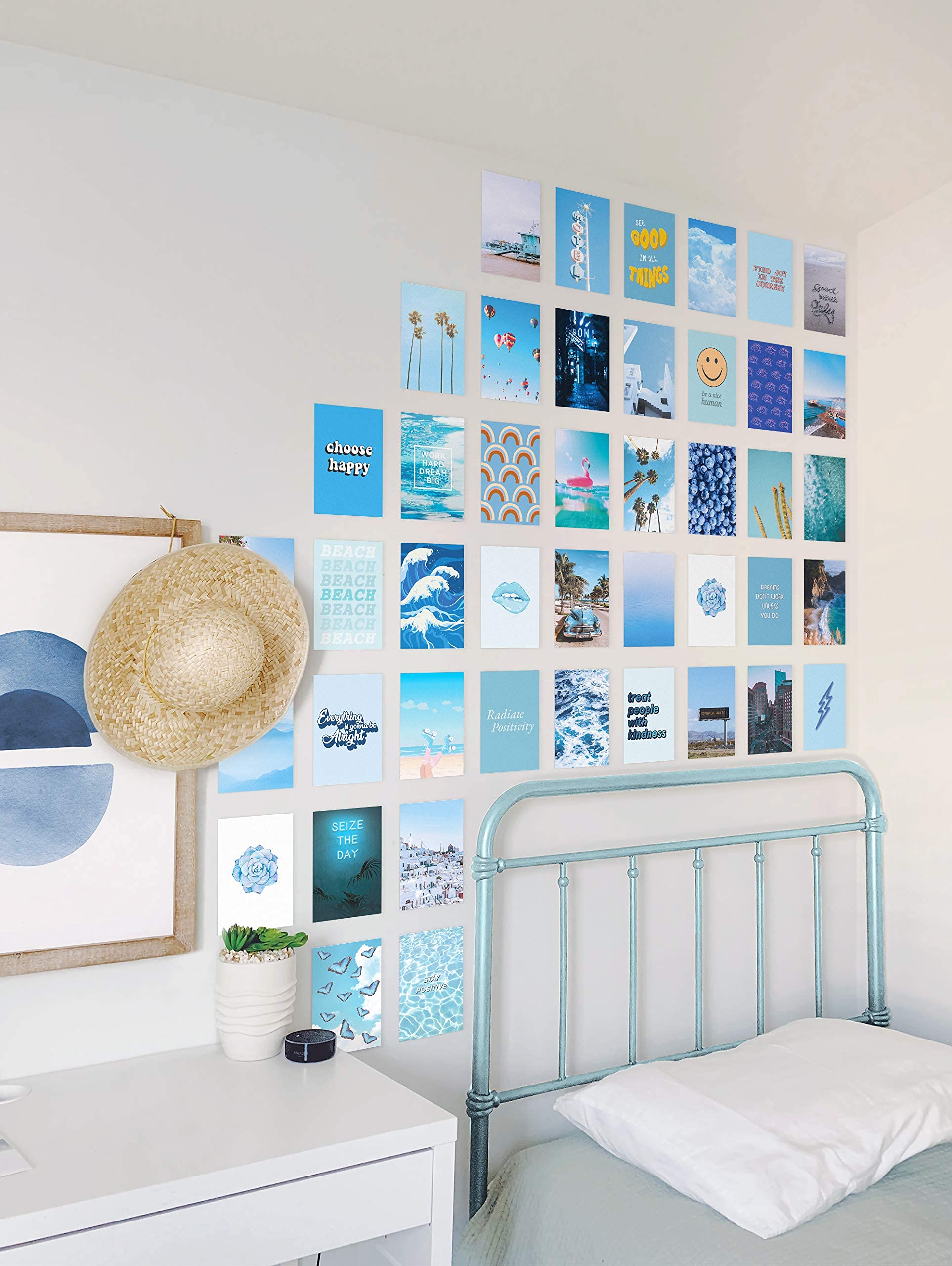 Blue Photo Collage Kit for Wall Aesthetic Décor by Haus and Hues
