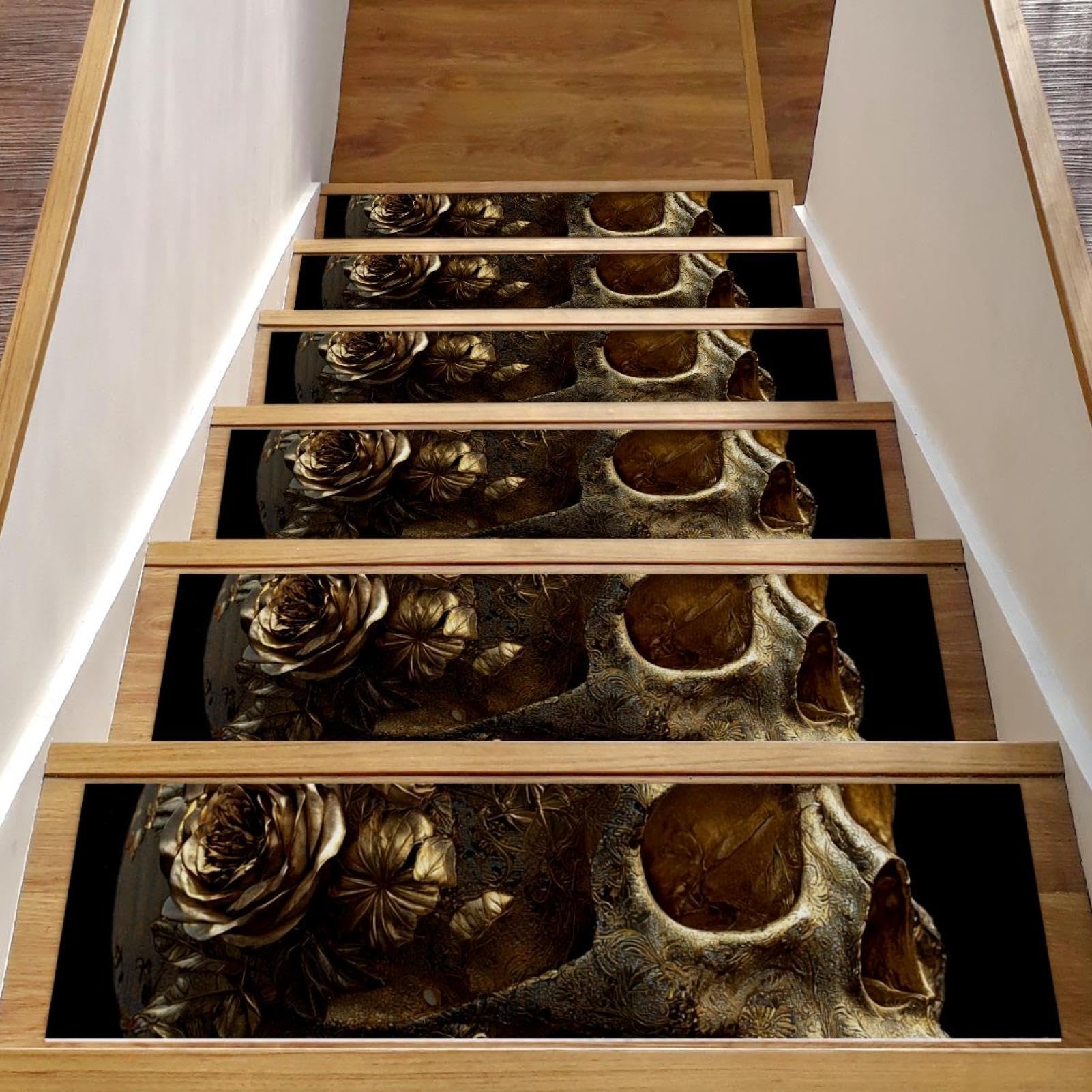 Marches d'escalier en bois lavables pour protéger les chiens et enfants des chutes domestiques