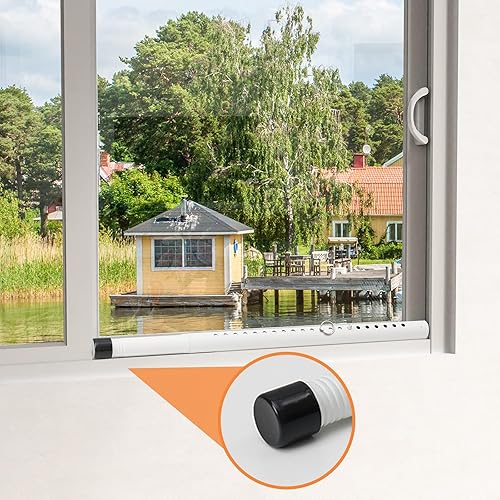 Miniatura 4 de YeYeBest Barra de seguridad para puerta y barra de seguridad para puerta corrediza de patio, cerradura de puerta corrediza para puerta de patio,