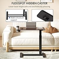 Vista 3 de FLEXISPOT H7 Mesa Ajustable sobre la Cama con Ruedas Escritorio Móvil Neumático de Pie Escritorio para Laptop Carrito de Computadora con Ruedas Mesa