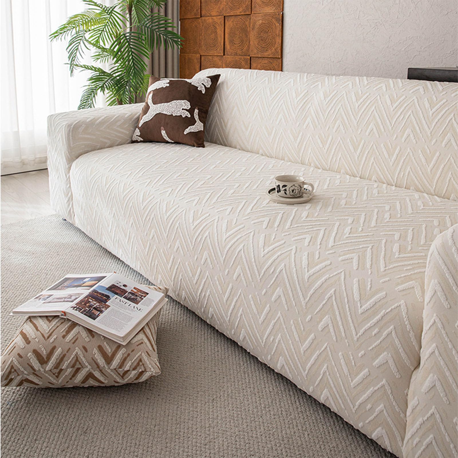 Housse de coussin universelle lavable contre les taches de canapé 2 places