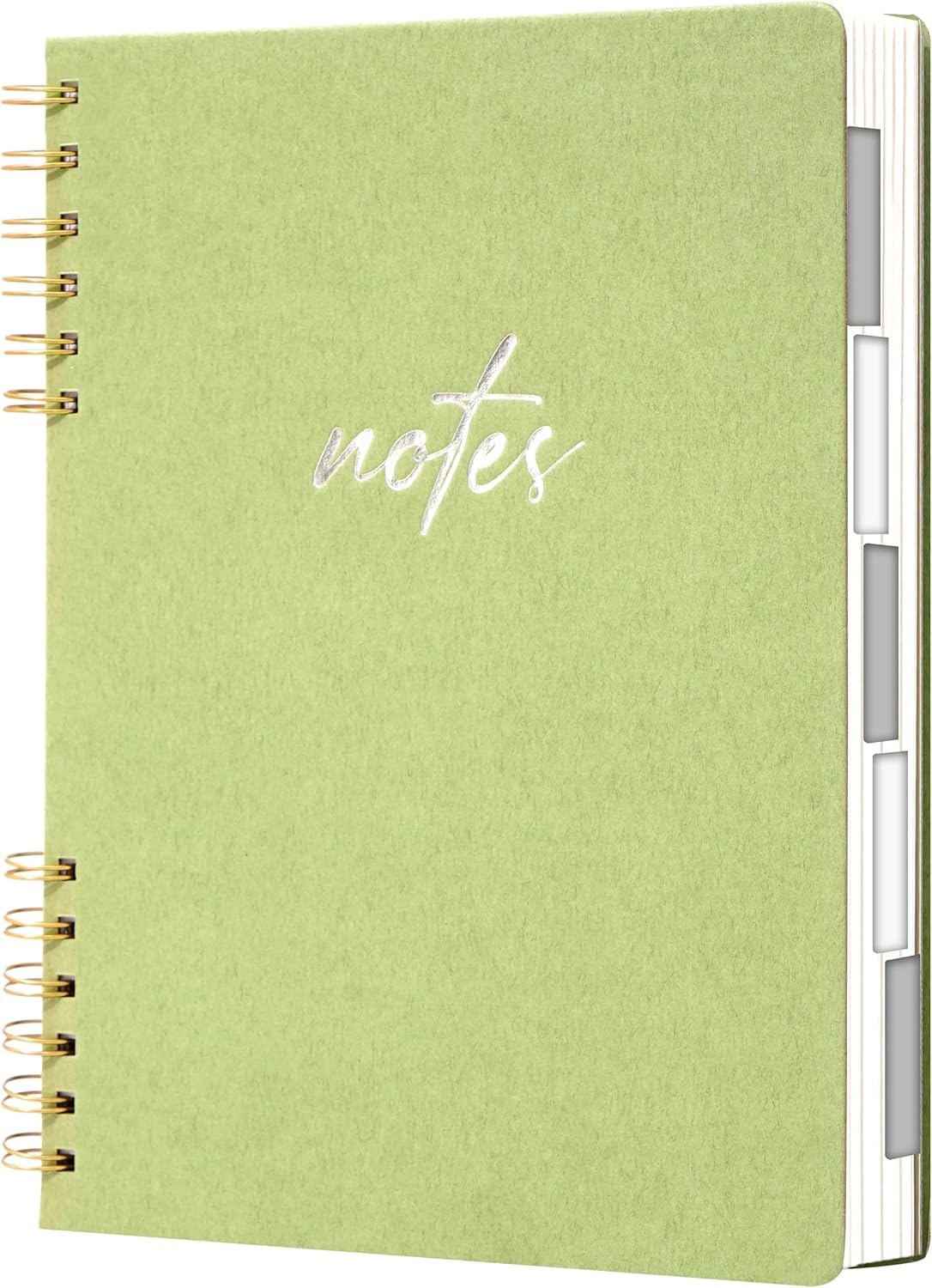 Yoment Spiral Notebook with Tabs 8"x10" Hardcover Spiral