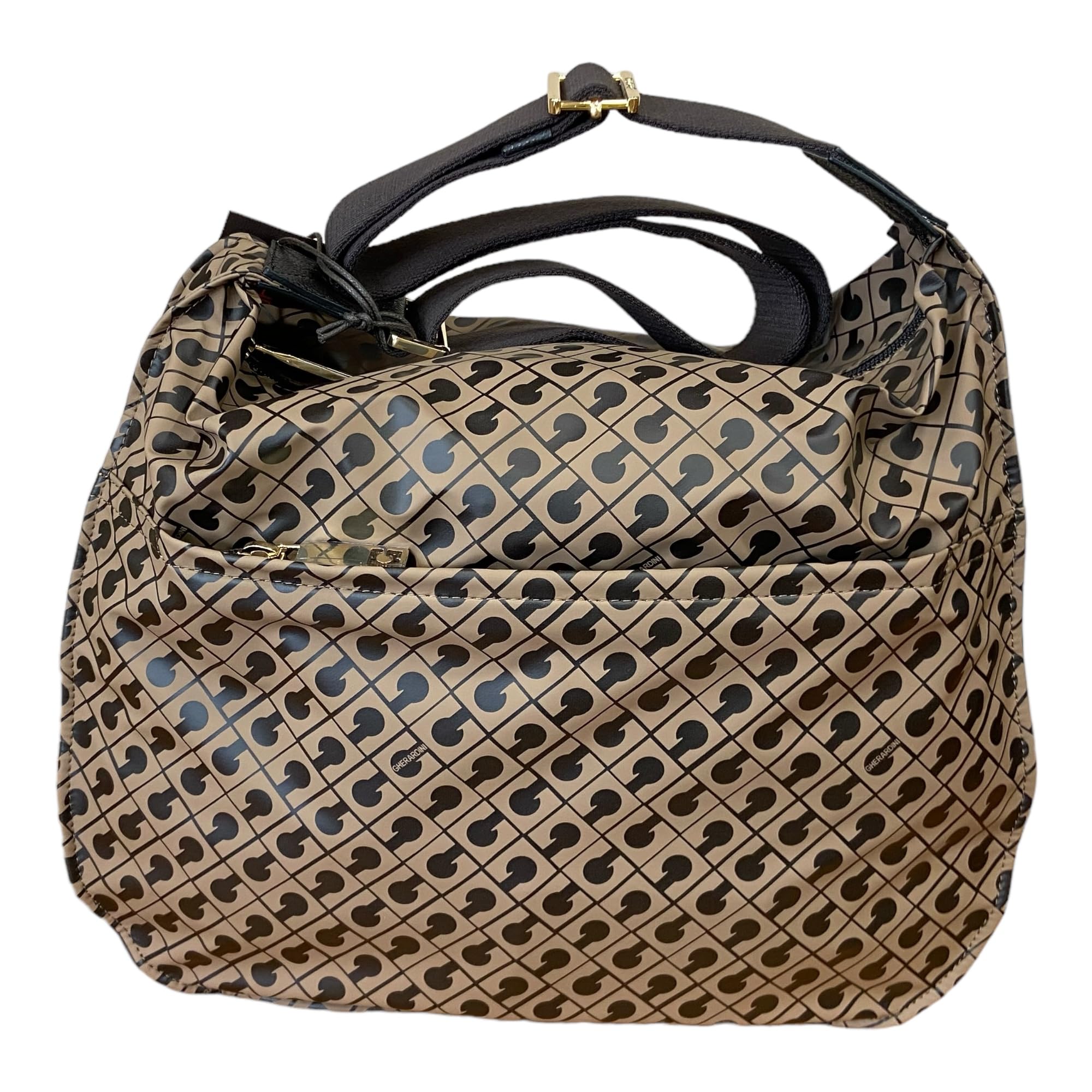 Gherardini BORSA Donna SACCA MEDIA da spalla TASCHE Esterne TRACOLLA REGOLABILE 0260 (TOFFEE)