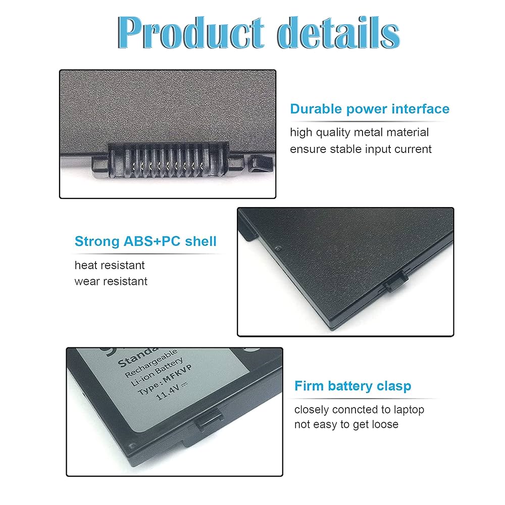 Amazon.com: Bovekeey 91Wh MFKVP GR5D3 Battery for Dell