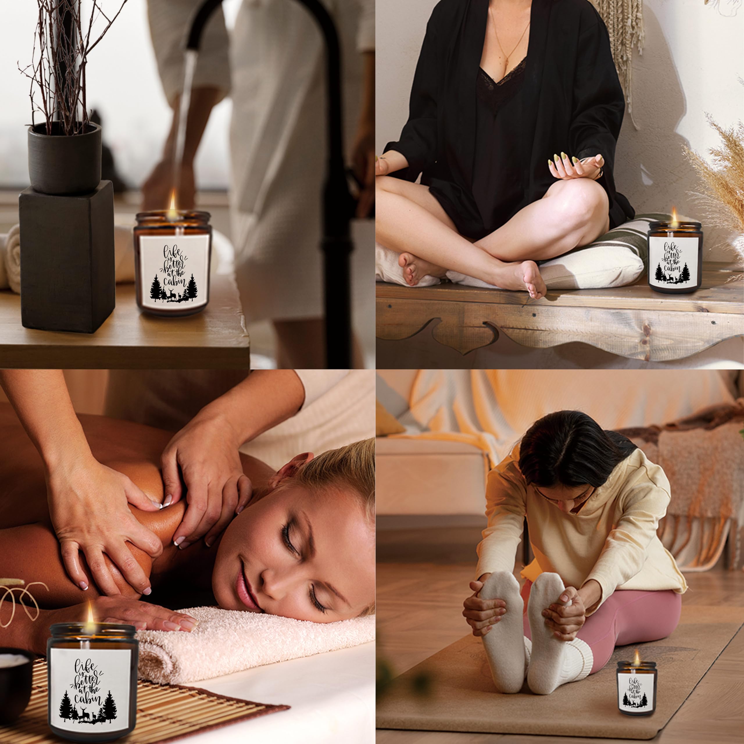 Mancheng-zi Life is Better at The Cabin Scented Candles, Cabin Gifts and Decor