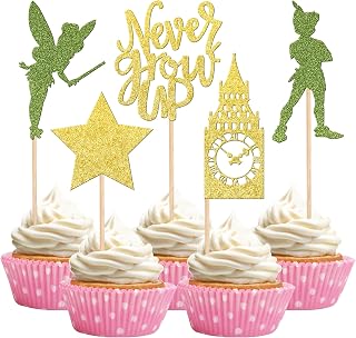 Never Grow Up Cupcake Toppers