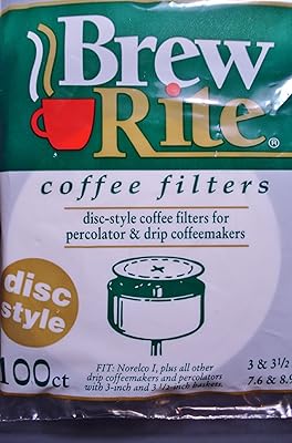 Disc Coffee Filter 3.5 and 3 Percolator Full Case 1,200 Count Ct Brew Rite