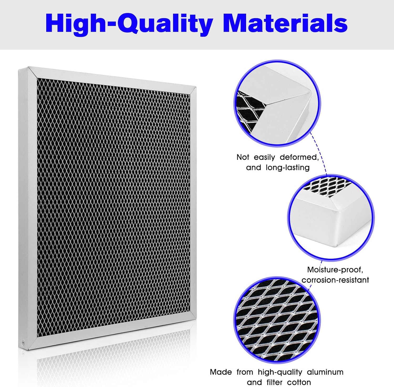 5443 Dehumidifier Filter Replacement MERV 8 Washable Whole House Filter 10" x12" x1" Fit for Aprilaire 1830 1850 1852 Ventilation 8191 8192 - (1 Pcs)