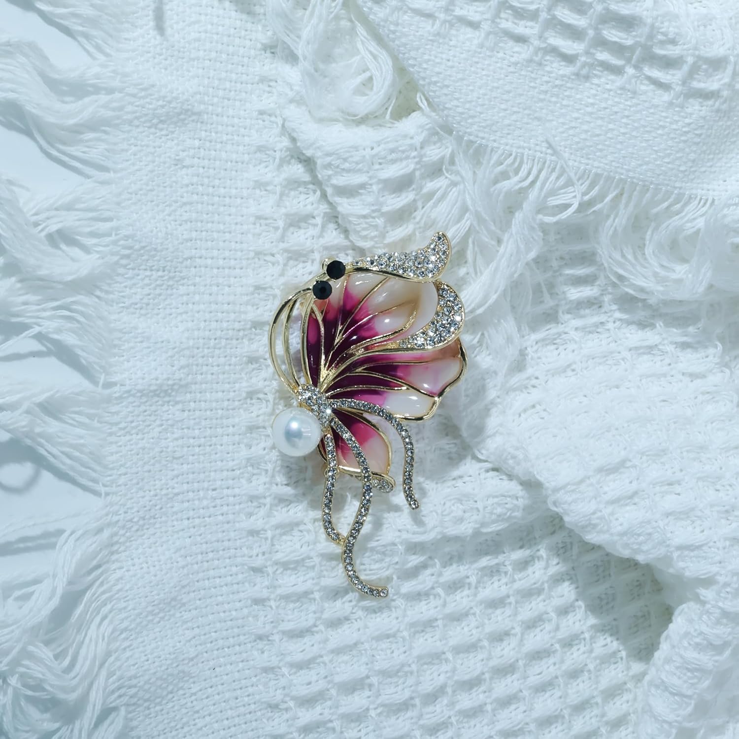 Vintage Austrian Crystal Rhinestone Brooch - Elegant Women's Lapel Pin, Men's Boutonniere, Women's Corsage | Suitable for Dresses, Scarves, Shawl Clips | Ideal for Weddings, Banquets - Image 6