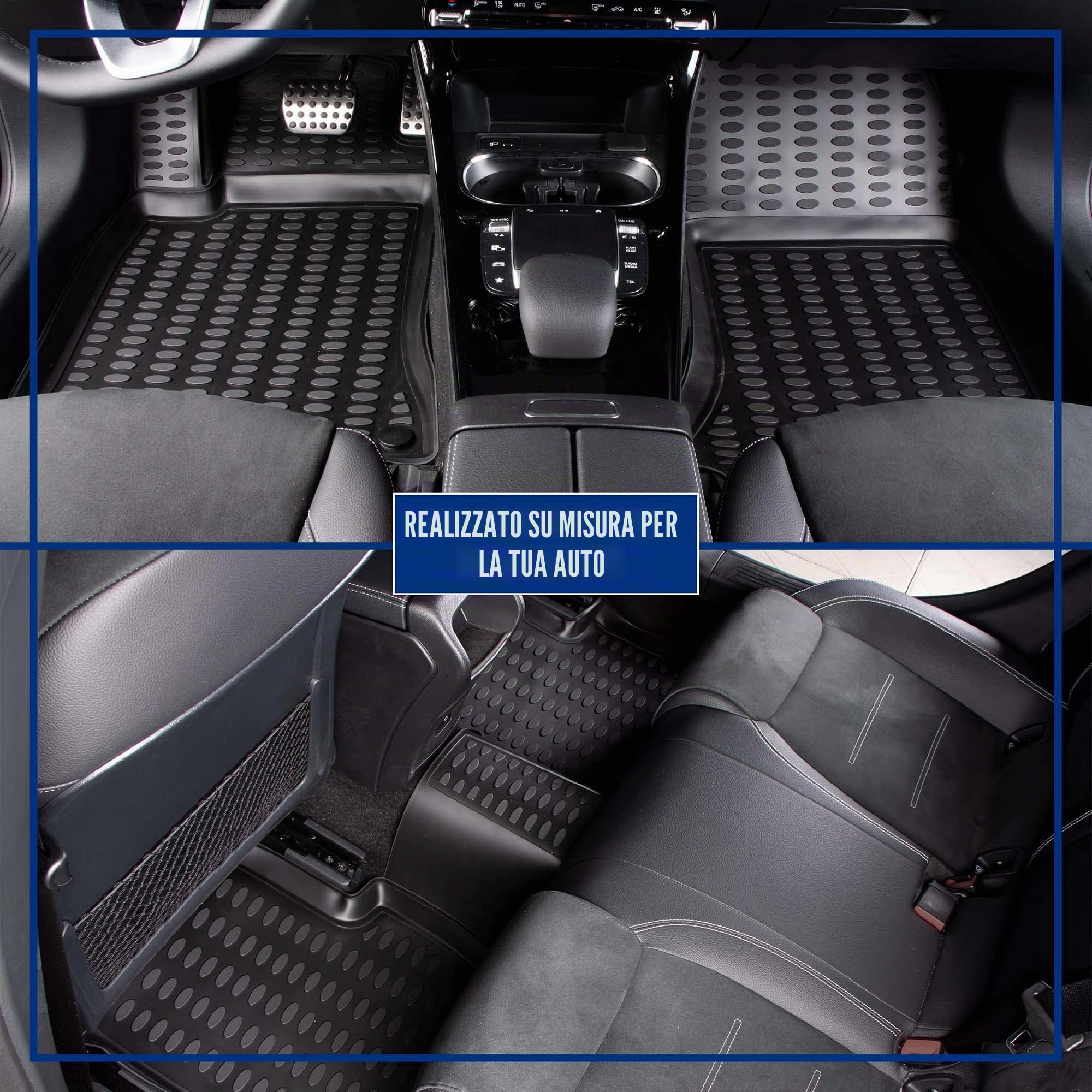 ELMASLINE 3D Tappetini Gomma per Ford Kuga 2 (II) 2012-2019 | Bordo Extra Alto | Tappetini Auto