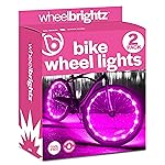 Brightz WheelBrightz Pink Bike Wheel Lights - Pink Bike Lights for Girls - Fun Colorful Pink Bike Accessories for Girls and Womens Bikes and Bicycles