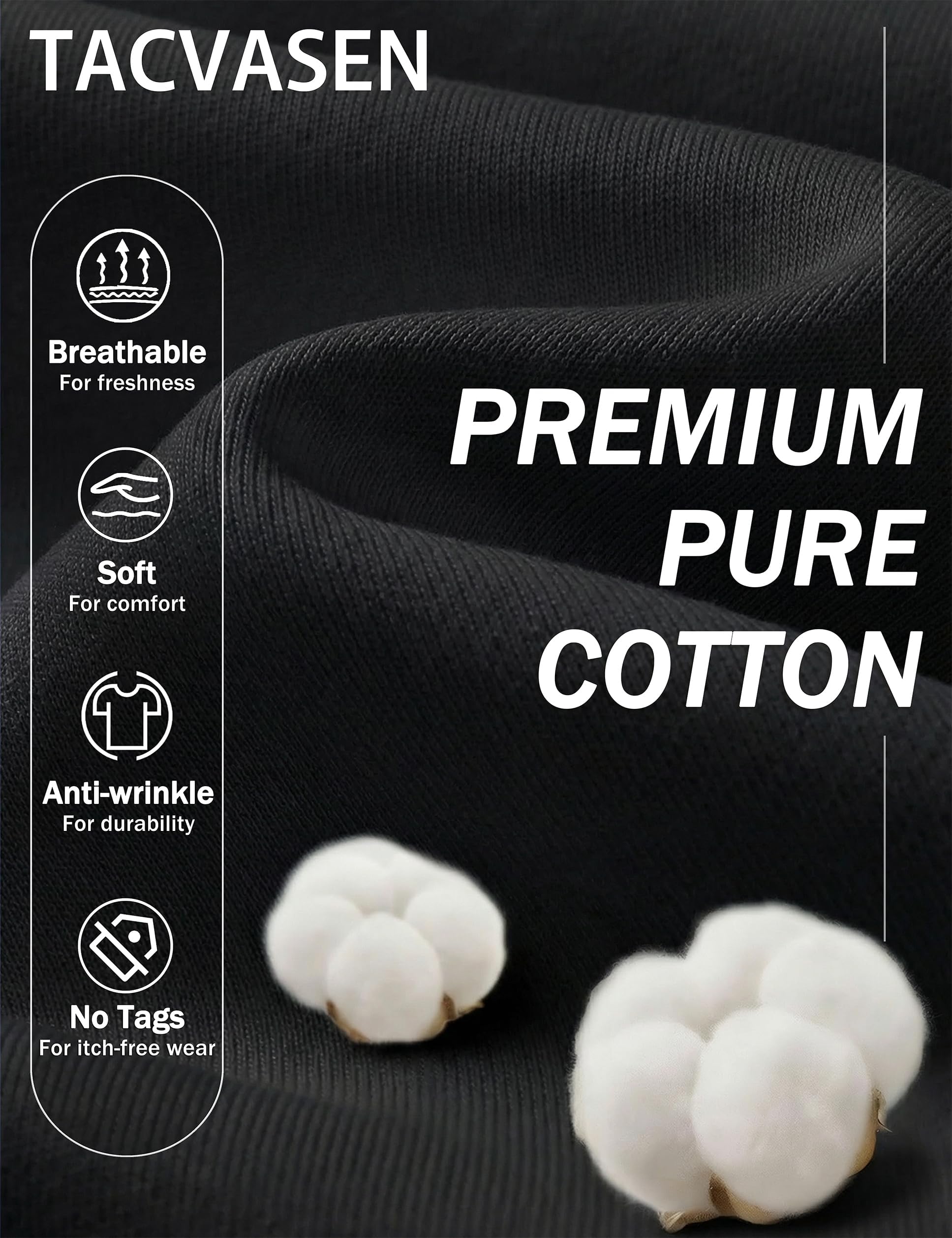 TACVASEN Tshirt Uomo Cotone Maglietta Uomo Manica Lunga Maglia Henley Camicia Elegante Base con Sfilo a Bottoni Taglio Regular Camicia Casual