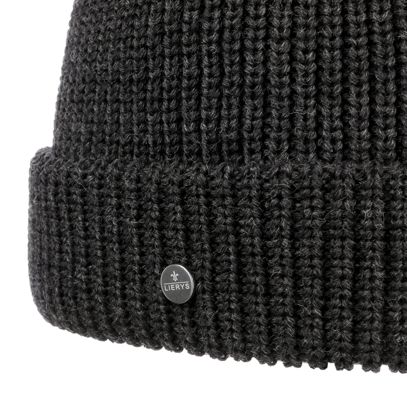 Lierys Navigat Bonnet Pompon Style Marin Bonnet Tricot Unicolore Made in Germany Unisexe Automne Hiver