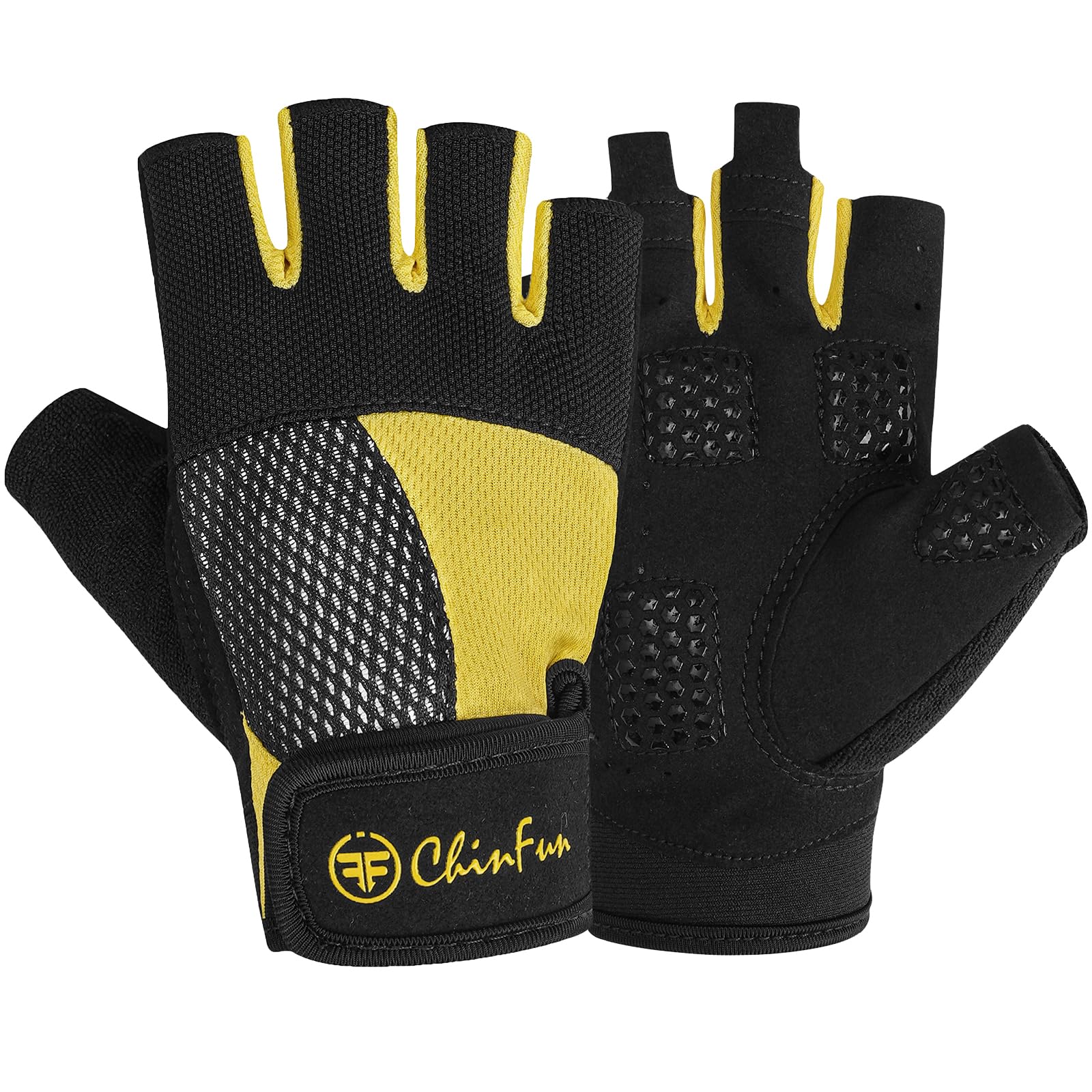 ChinFun Kayaking Gloves 3/4 Finger - Provide Cushioning and Protection