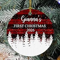 Vista 16 de Personalized 30 Years as Mr & Mrs Glass Ornament, Custom 30th Wedding Anniversary Ornaments with Names Date, Red Truck Xmas Ornament 2026, 30th