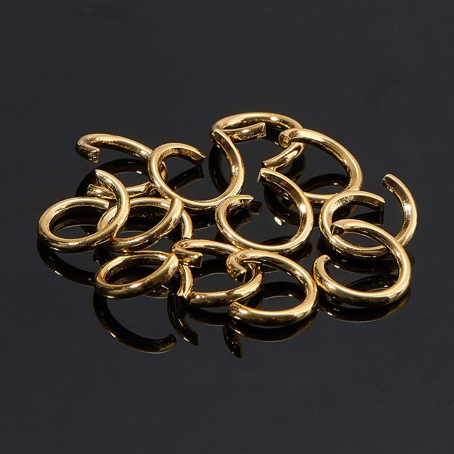 DanLingJewelry 200Pcs 304 Stainless Steel 19 Gauge Open Jump Rings 7mm for Jewelry Making Connectors Jewelry Finding Golden Color - Image 5