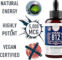 Vista 2 de Vitamina B12 vegana Líquido Vitaminas B12 de fuerza máxima 5000 mcg Suplemento de metilcobalamina Vitamina B12 líquida gotas sublinguales