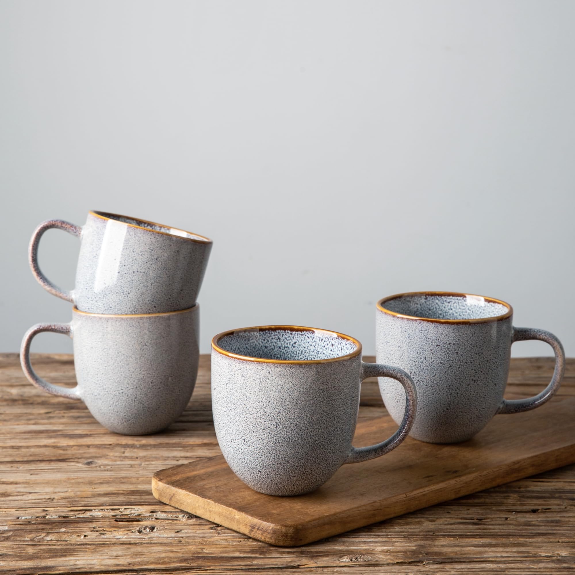 amorarc 12oz coffee mugs, ceramic coffee mugs set of 4 for man, woman, dad, mom, modern coffee mugs with handle for latte/cappuccino/milk/cocoa. dishwasherµwave safe, blue-reactive glaze
similar not the exact item