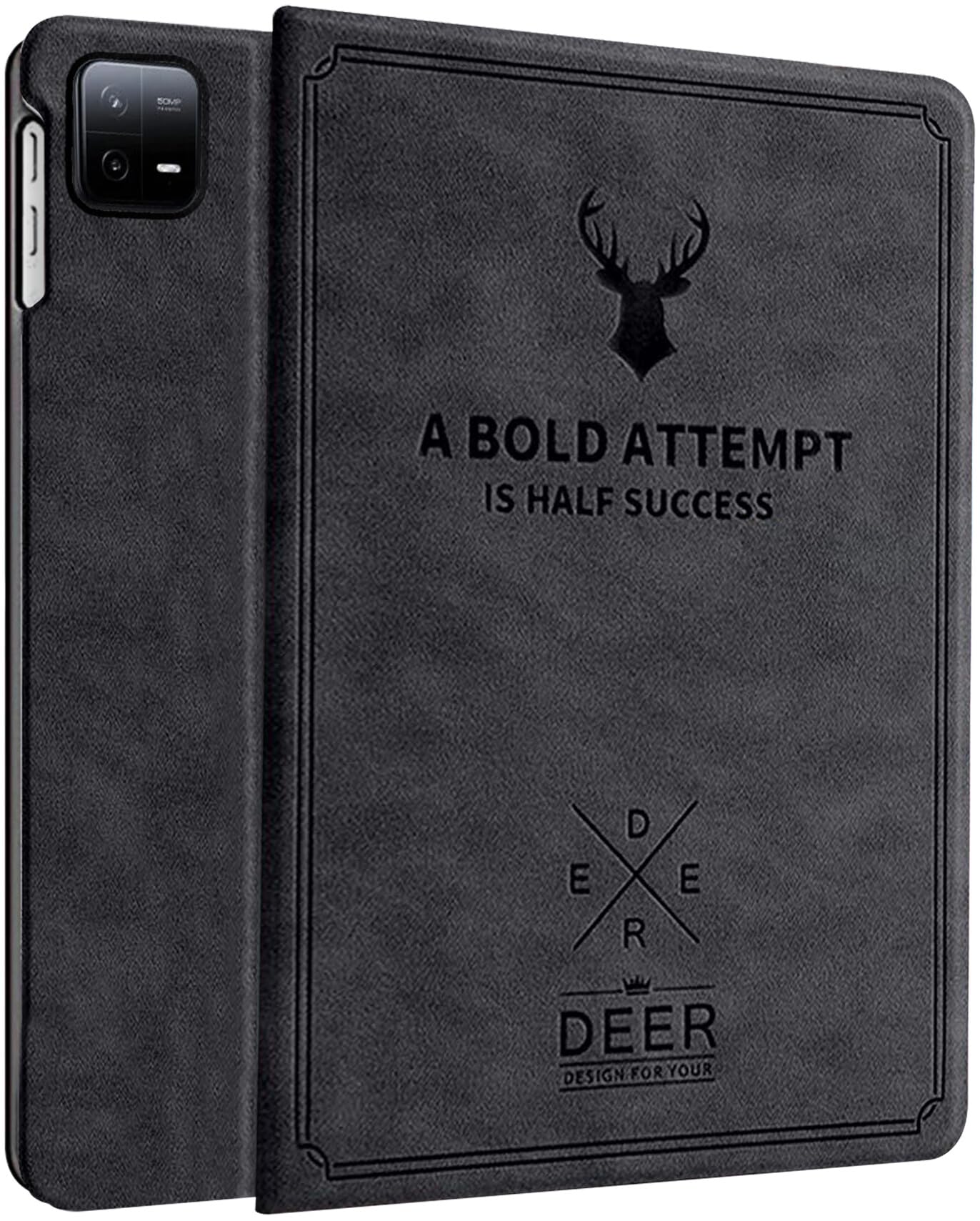 Robustrion Cover for Xiaomi Mi Pad 7 Cover Case, Deer Pattern Flip Case Cover for Xiaomi Mi Pad 7 11.2 inch, Support Auto Sleep Wake - Black-image-11