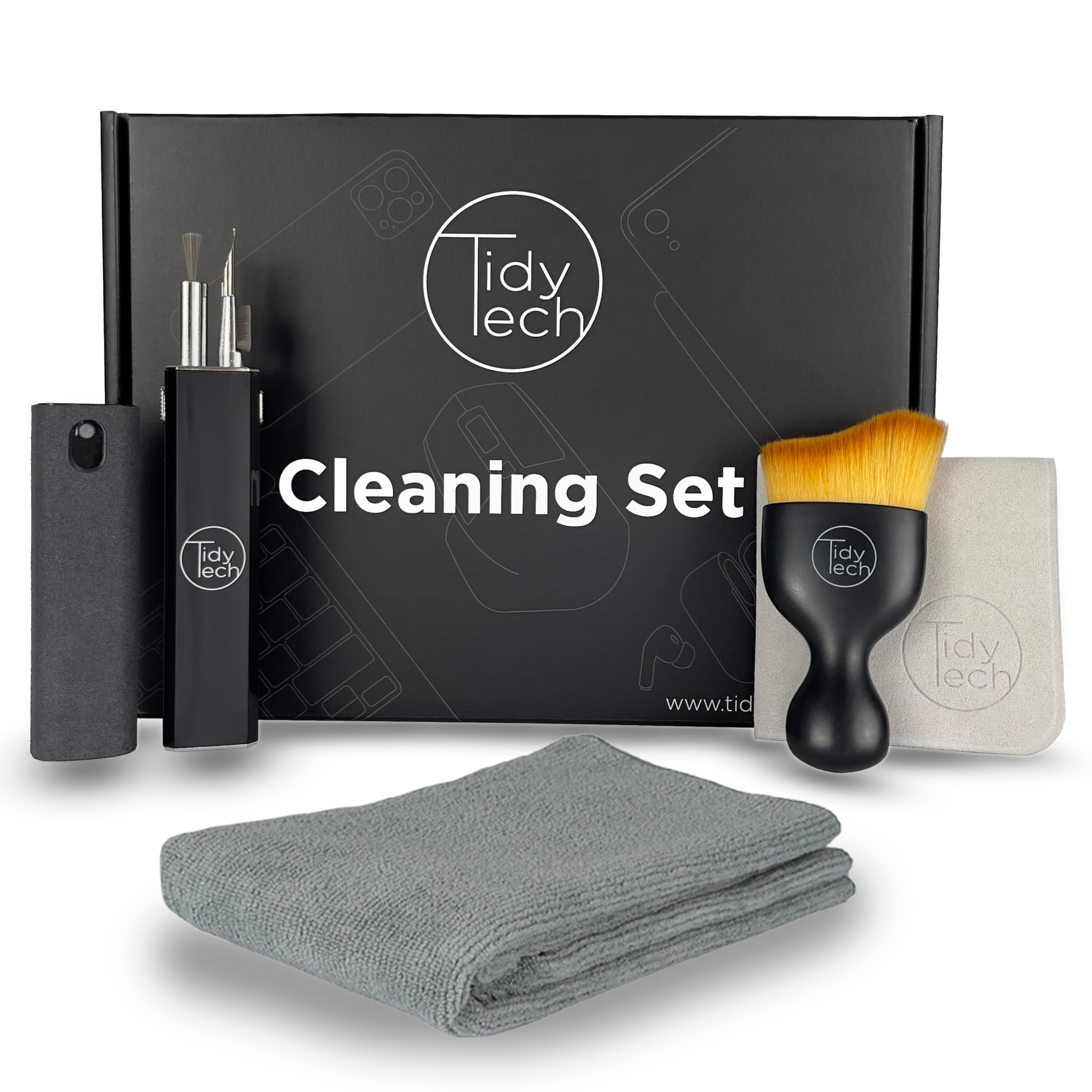 Premium Cleaning Set – ideal für Apple Geräte (Display, MacBook, iPad, Tastatur & AirPods,...)