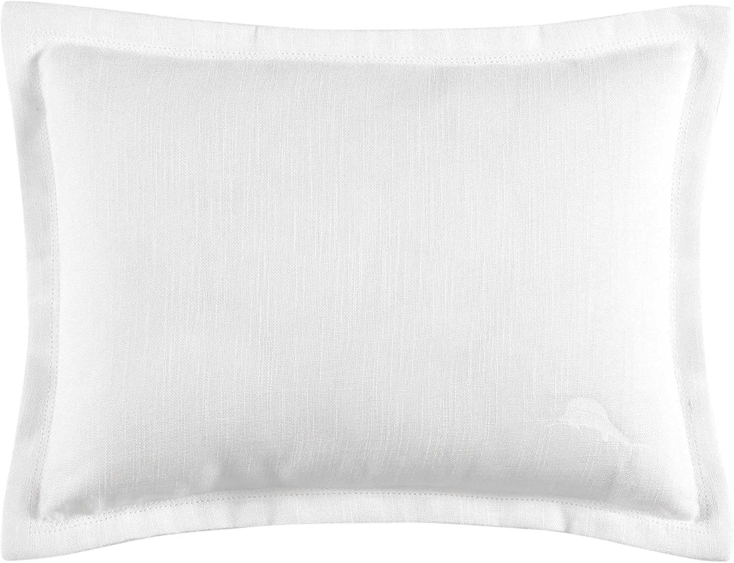 Tommy Bahama Throw Soft Breakfast Pillow with Zipper Closure for Bed or Couch, Coastal Design, Cozy Home Essentials, 15" x 20", Island Estate White