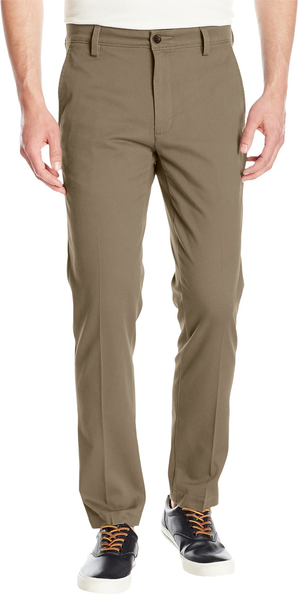 Dockers Men's Easy Khaki Slim fit Casual Pants, Timber Wolf, 32W / 32L