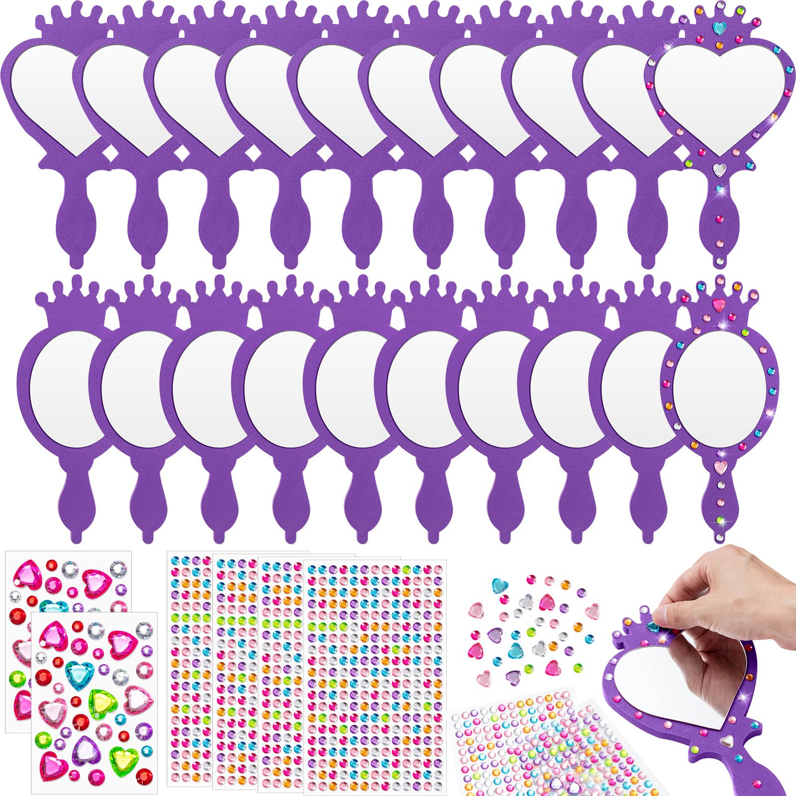 Espejos irrompibles para niños pequeños para decorar marcos de sirena y espuma