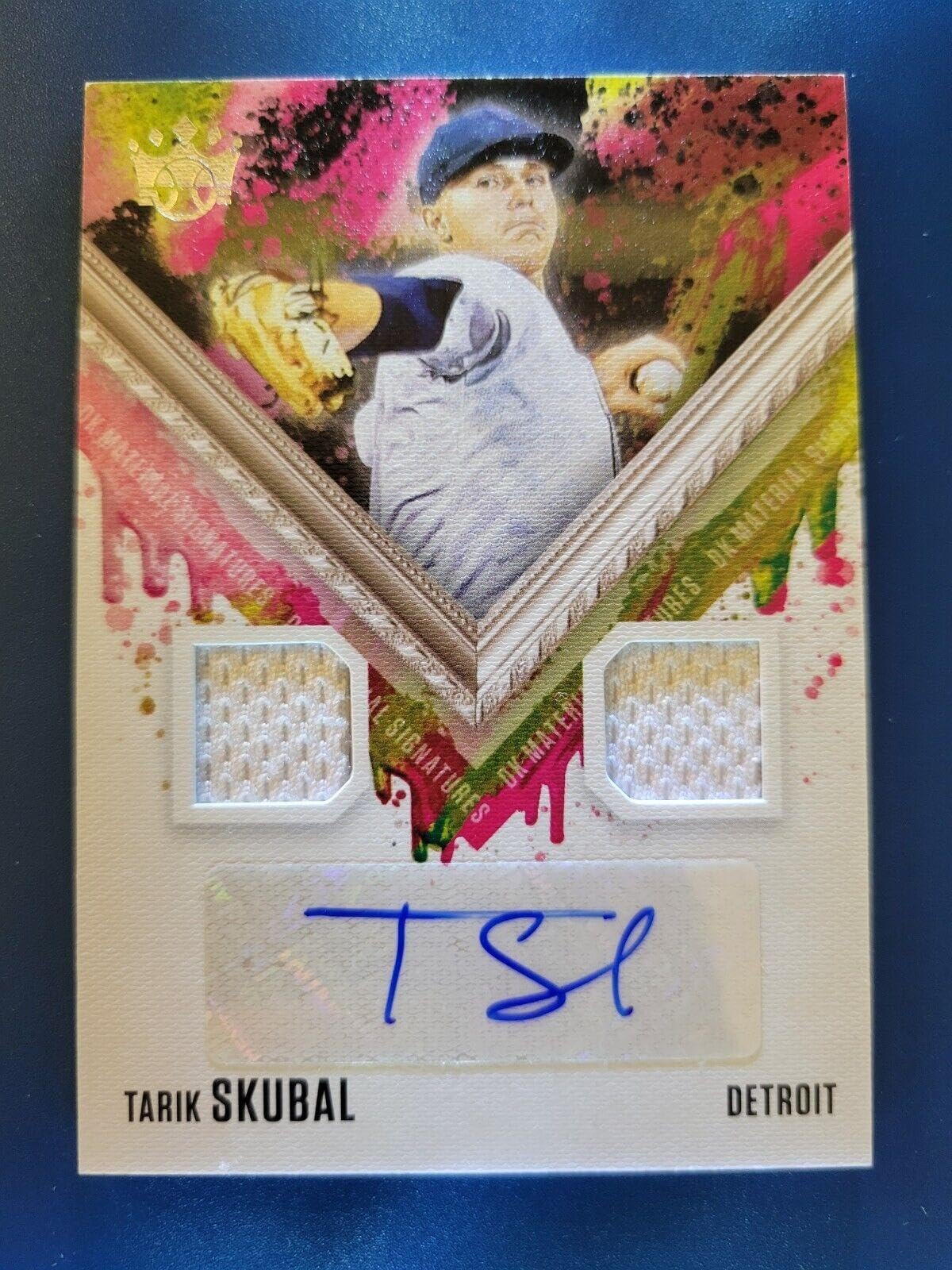 Sports Memorabilia Tarik Skubal 2021 PANINI DIAMOND KINGS MATERIALS SIGNATURE AUTO #DKMS-TS TIGERS! - Baseball Cards