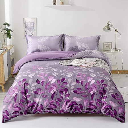 King Size Duvet Cover Set - 3 Piece Soft Brushed Polyester Bedding, Includes Duvet Cover & 2 Pillow Shams - View #8
