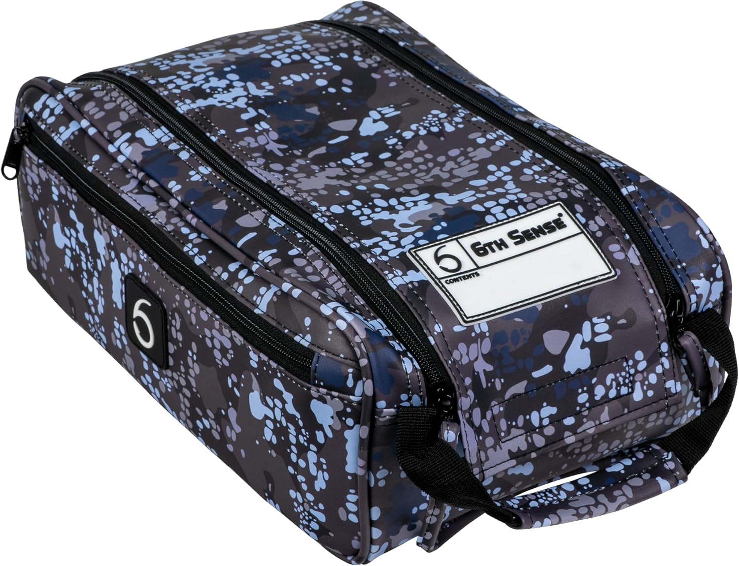6th Sense Fishing Tackle Bag Extra-Large Bait Bag – Water-Resistant, Holds 20–25 Packs (Hacienda - Darkwater)