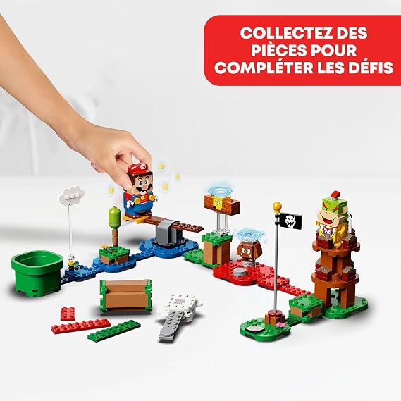 LEGO Super Mario Mario ile Maceraya Başlangıç Seti 71360-6 Yaş ve Üzeri Çocuklar İçin Mario, Bowser Jr. ve Goomba Minifigürleri İçeren Koleksiyonluk Yaratıcı Oyuncak Yapım Seti(231 Parça)