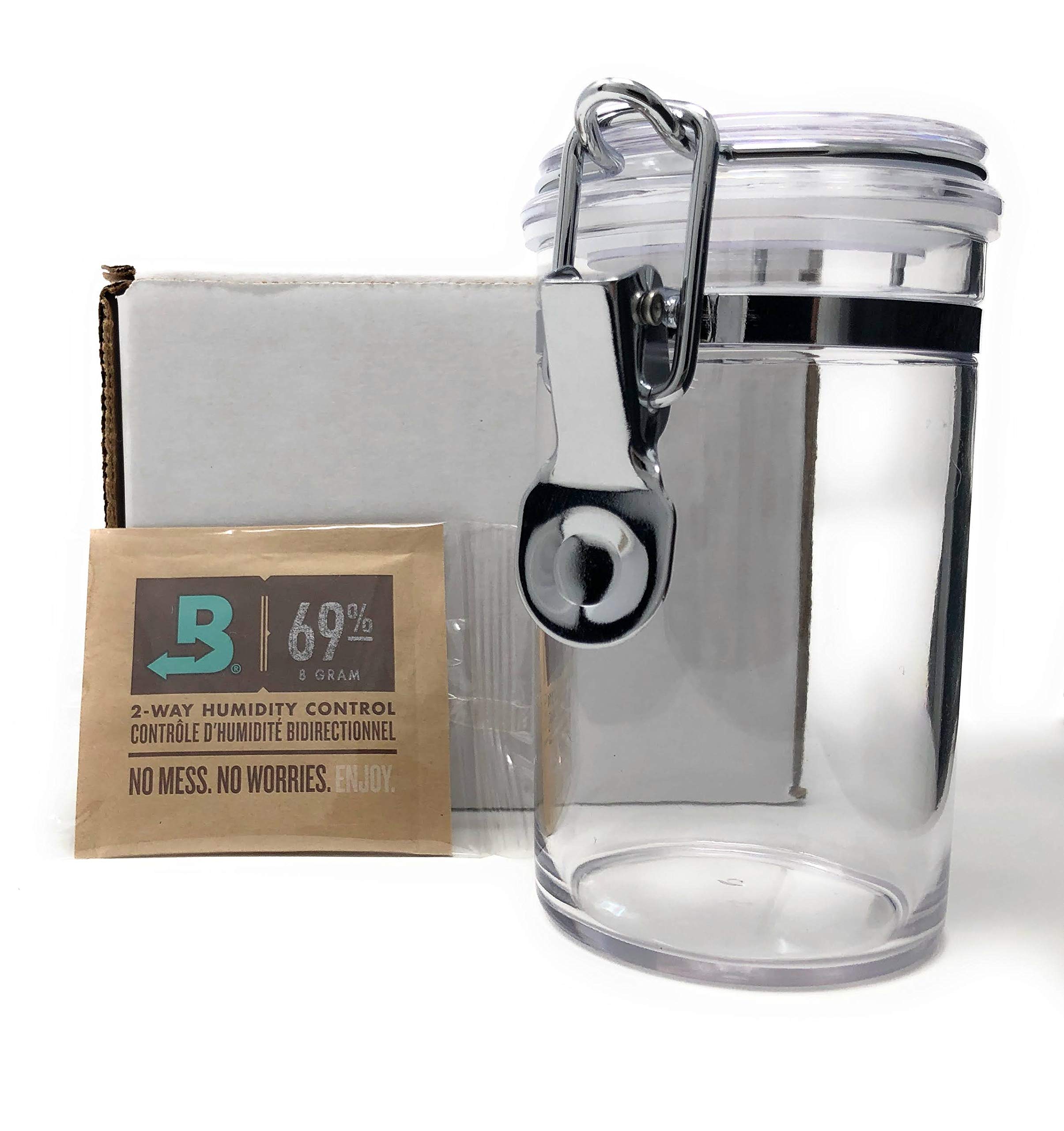 Amazon.com: Friendswood Mercantile, Small Acrylic Pipe Tobacco Humidor Jar  with Boveda 69 2-Way Humidity System 2 oz Capacity : Health & Household