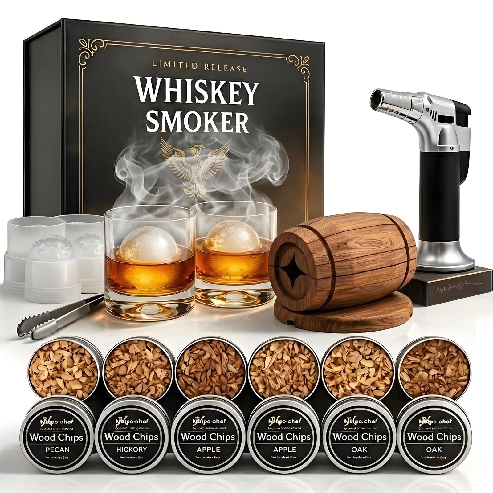 Amazon.com: Yodel Whiskey Smoker Kit with Torch, 6 Wood Chips, 2