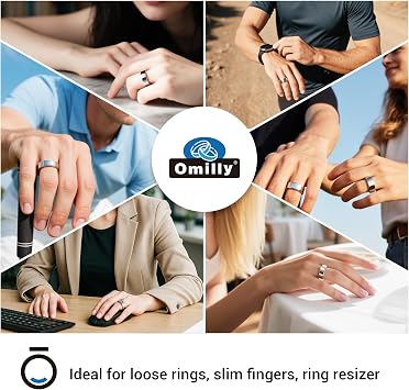 Smart Ring Size Adjuster - Invisible Fit for Oura Ring Gen 4/3, Samsung Galaxy Ring, Ultra Human Ring AIR, RingConn 2/1, Amazfit Helio - Loose Ring Sizing Kit, Comfortable & Discreet Accessories