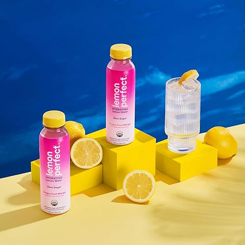 Miniatura 5 de Lemon Perfect - Agua de limón orgánica prensada en frío exprimida de fruta real agua saborizada sin azúcar con certificado Keto sin ingredientes