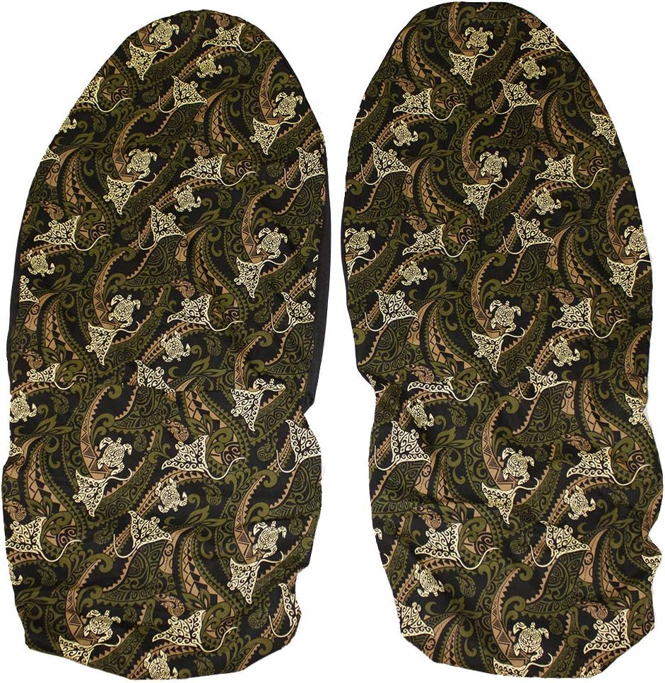 Hawaiian car seat cover, Island Reef Sea Turtle Sting Rays, Set of 2 Front Bucket Seat Covers, Made in Hawaii (Sting Ray)