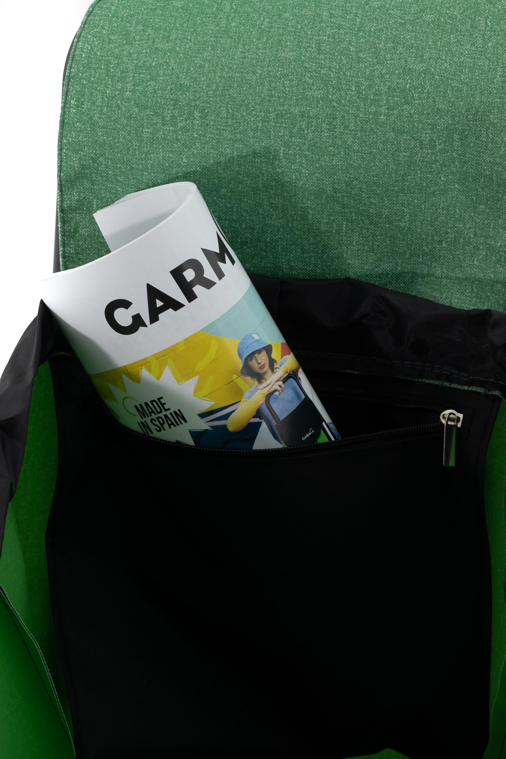GARMOL Carro de la Compra Plegable 55L Carro de Compra 4 Ruedas Gran Capacidad Plegable con 2 Fijas y 2 Giratorias | Carrito Color Verde