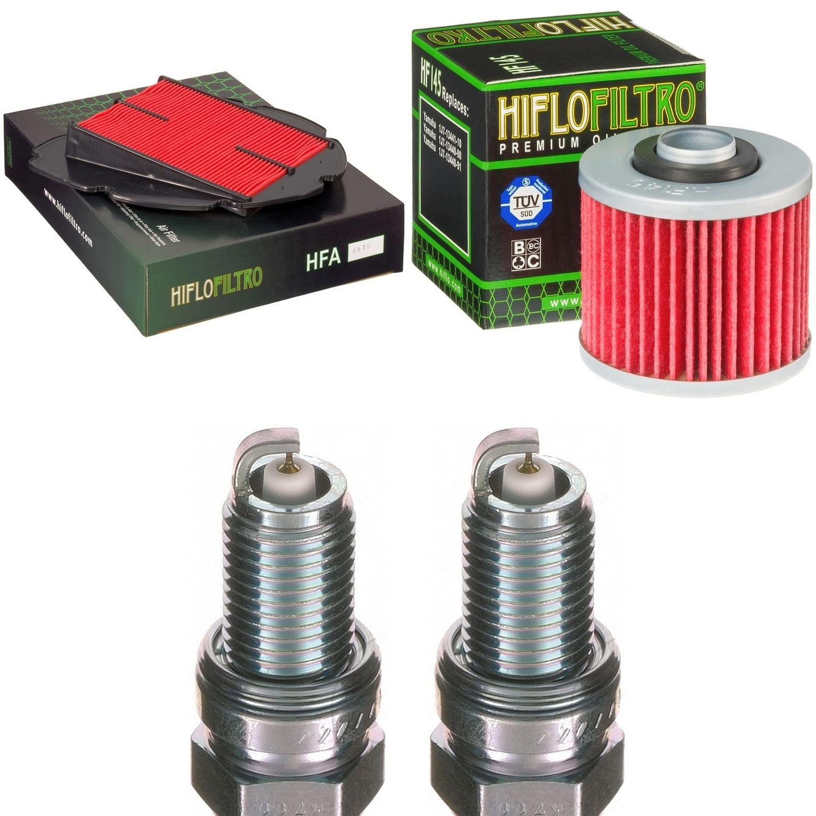 Filtro de aire Filtro de aceite Bujía Yamaha TDM 900 2002 – 2011 Mantenimiento servicekit