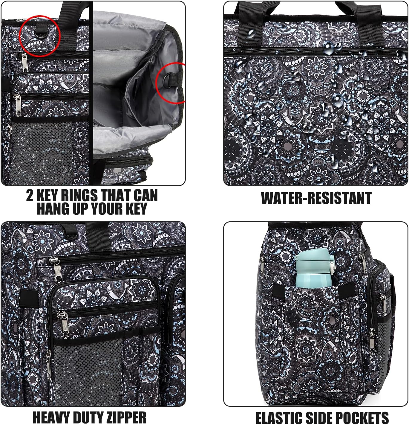 Gatycallaty Nurse Tote Bag for Women First Aid Organizer with Multi-Pockets, Healthcare Work Travel Essentials Nursing Gifts - Image 6